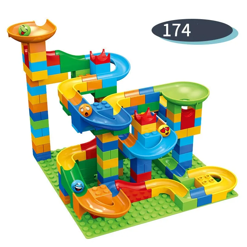 Building Block Marble Run