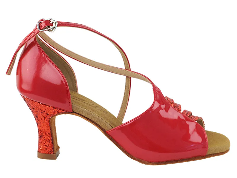 C1651 Red Sparkle & Red Patent