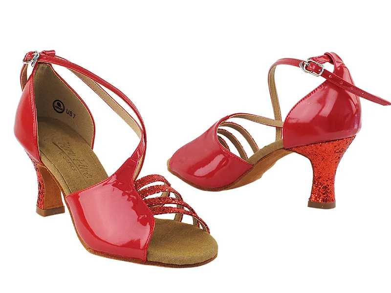 C1651 Red Sparkle & Red Patent