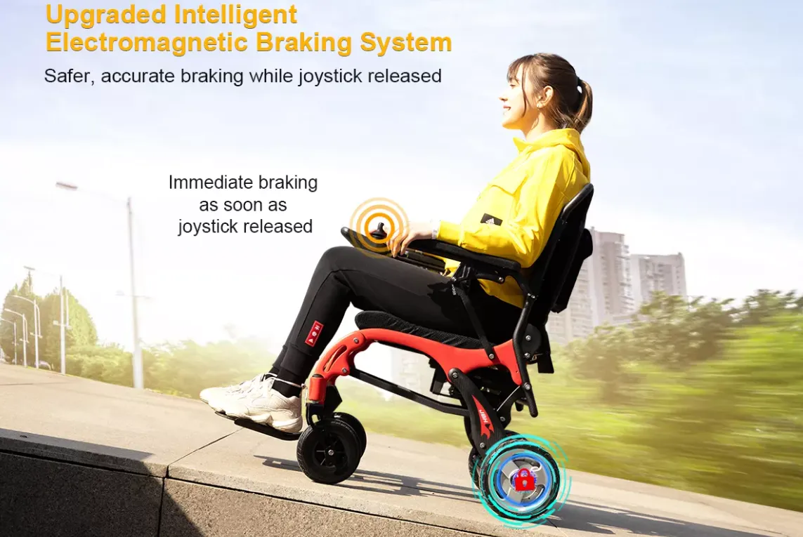Carbon Fiber Folding Lithium Power Wheelchair
