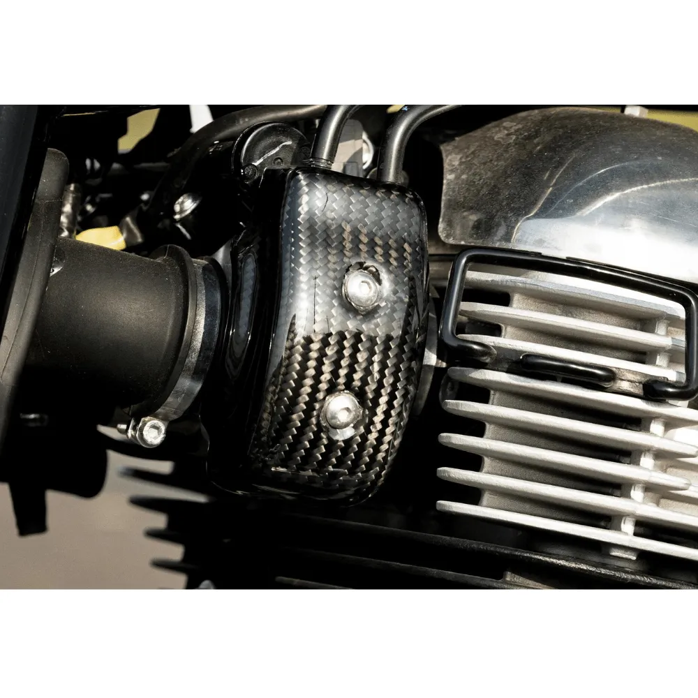 Carbon Fiber Manifold Covers for Royal Enfield Continental GT 650