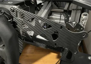 Carbon Fiber Mount Panel for Simracing Button Box