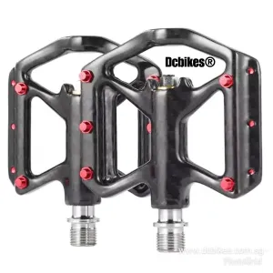Carbon Fiber   Titanium Axle Ultralight Seal Bearings MTB Road Pedals 177g