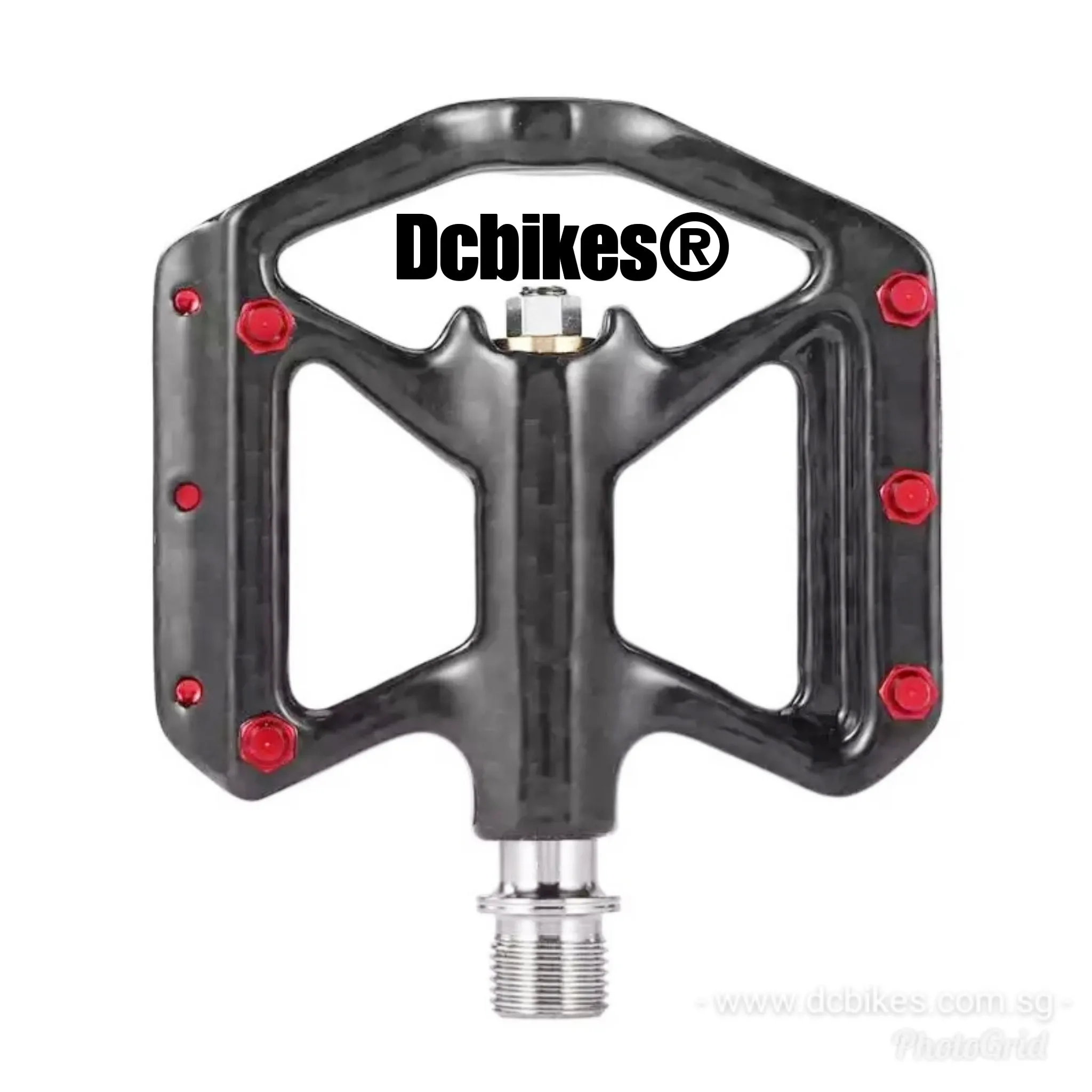 Carbon Fiber   Titanium Axle Ultralight Seal Bearings MTB Road Pedals 177g