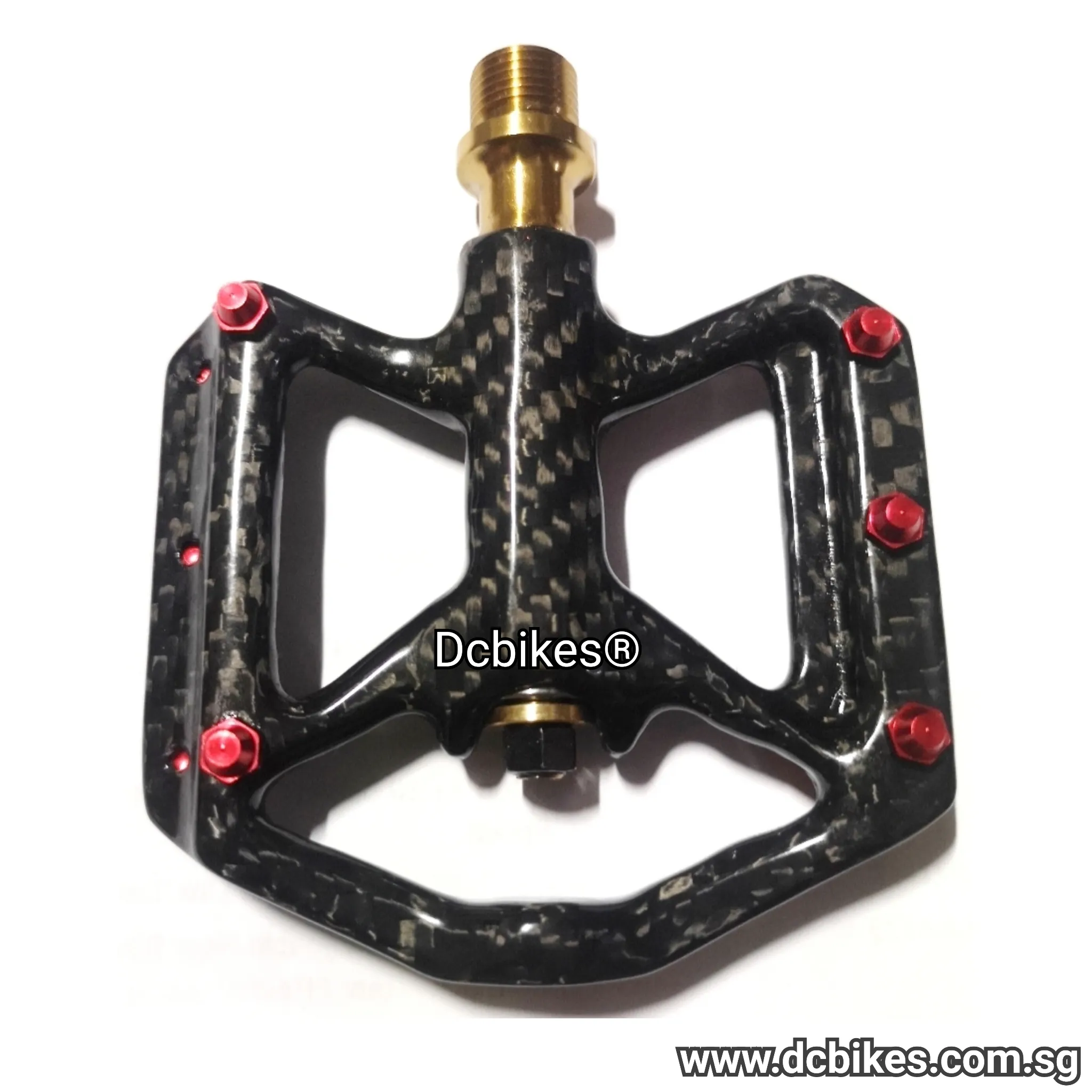 Carbon Fiber   Titanium Axle Ultralight Seal Bearings MTB Road Pedals 177g