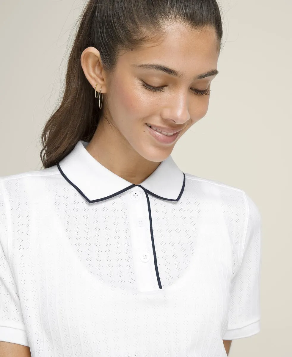 Center Court Seamless Polo - Bright White