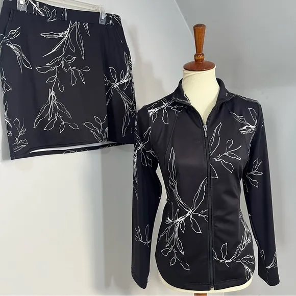 Chico’s Skort &amp; Matching Jacket Co-ord Set Travel Activewear Pickleball Tennis