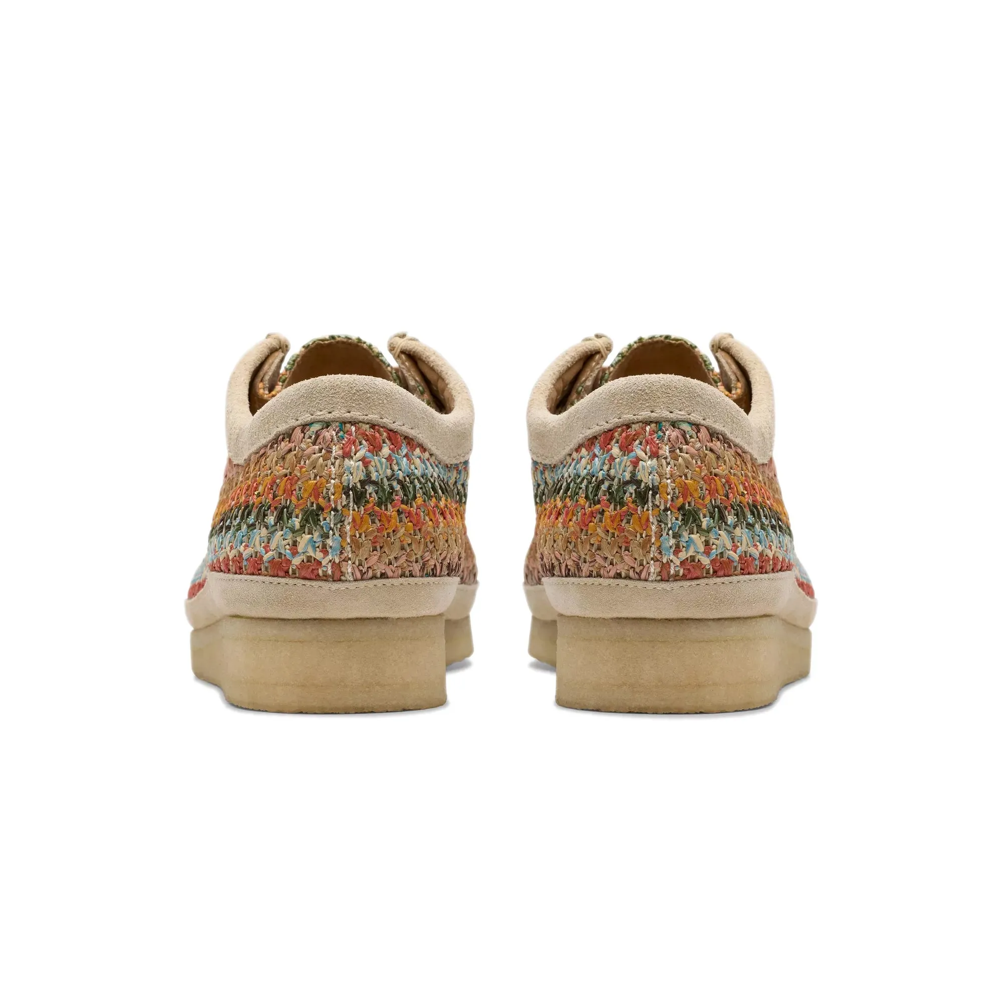 Clarks Mens Wallabee Raffia Somerset Shoes