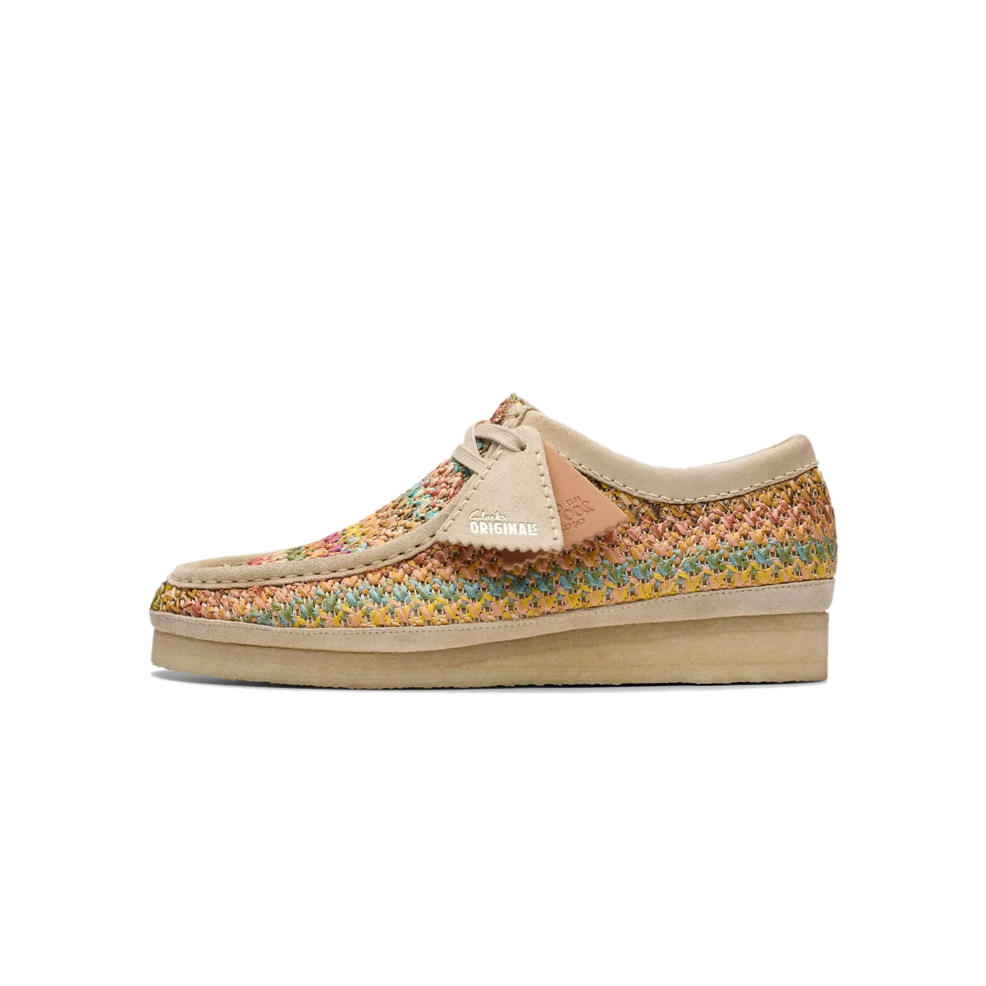 Clarks Mens Wallabee Raffia Somerset Shoes