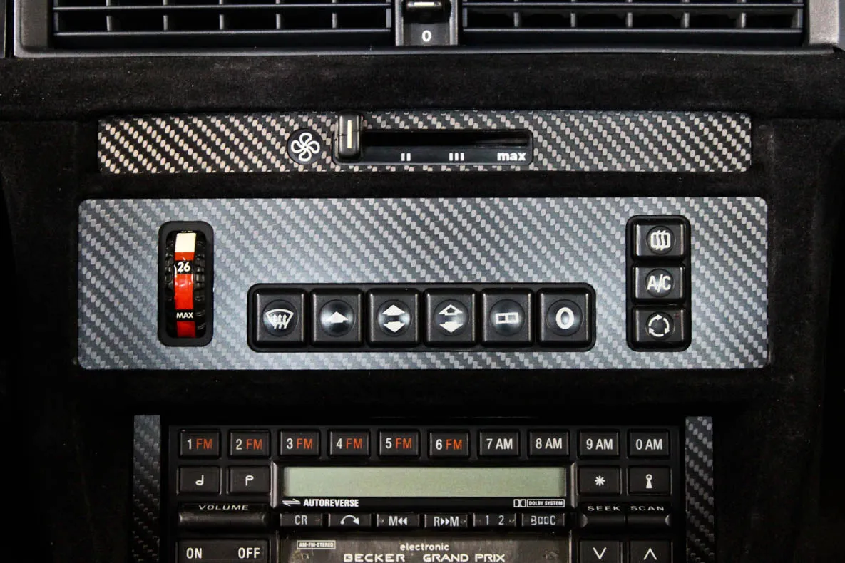 Climate control - Carbon fiber trim