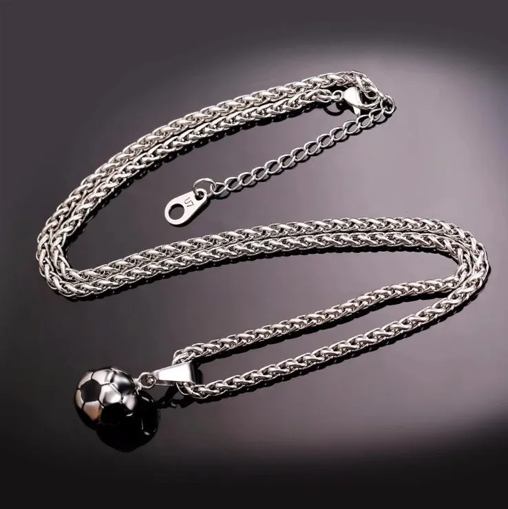 Colar Soccer em Aço Inoxidável 316L