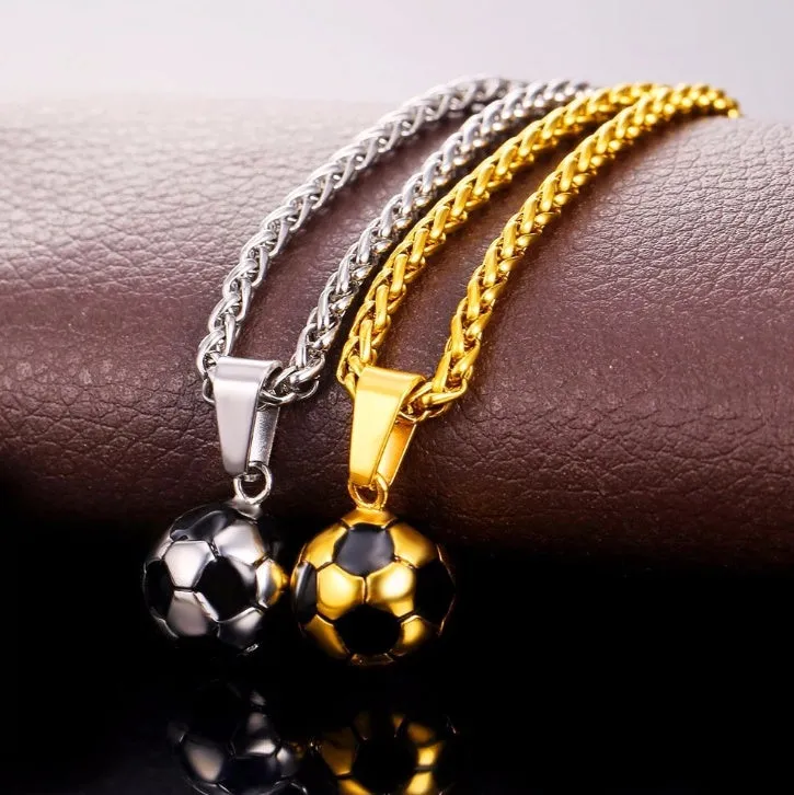 Colar Soccer em Aço Inoxidável 316L