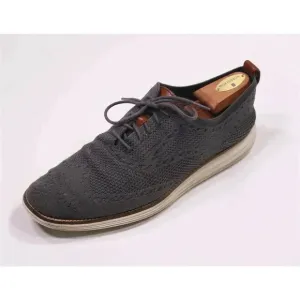 Cole-Haan ZeroGrand Stitchlite Gray Knit Wingtip Oxford Dress Shoes 11M