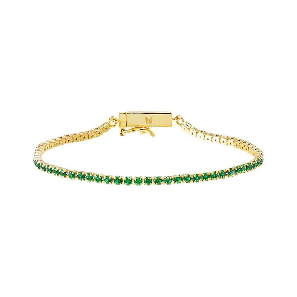 Colored CZ All Around Tennis Bracelet