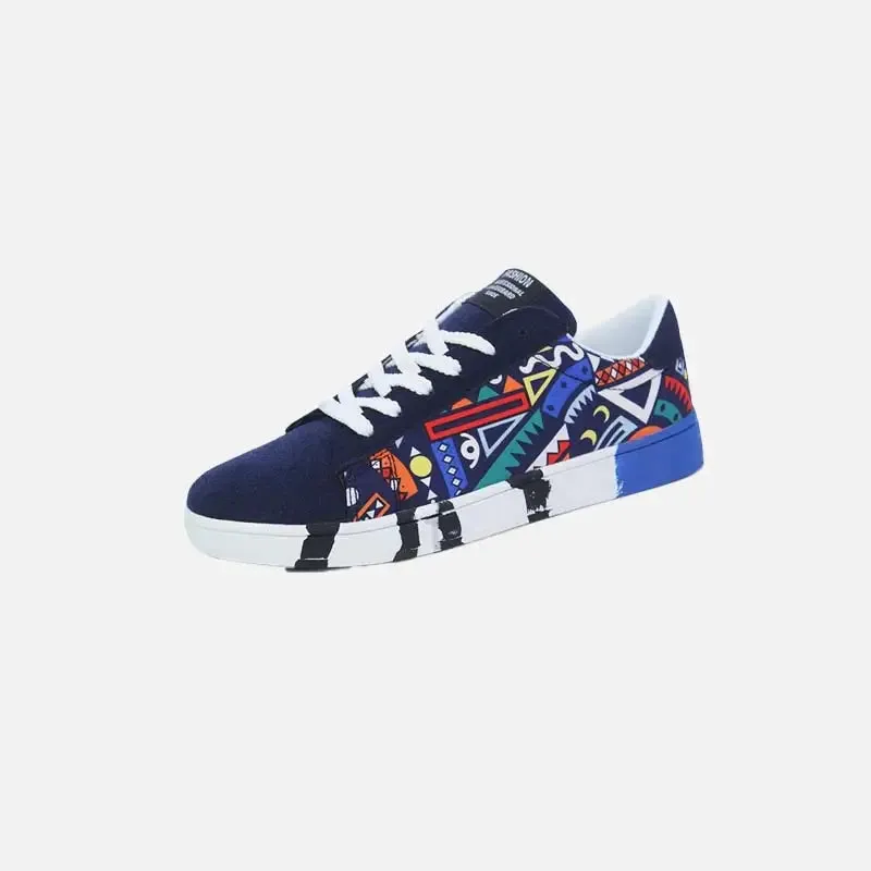 Colorful Y2K Graffiti Skateboard Shoes for Stylish Comfort