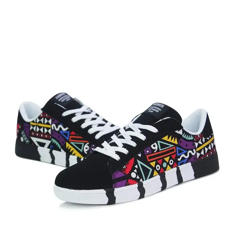 Colorful Y2K Graffiti Skateboard Shoes for Stylish Comfort