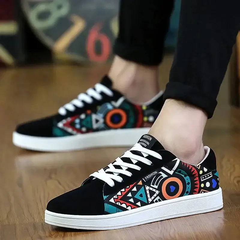Colorful Y2K Graffiti Skateboard Shoes for Stylish Comfort