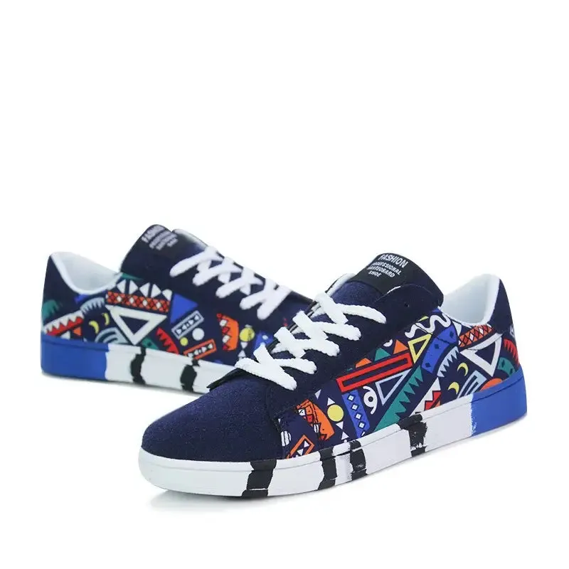 Colorful Y2K Graffiti Skateboard Shoes for Stylish Comfort