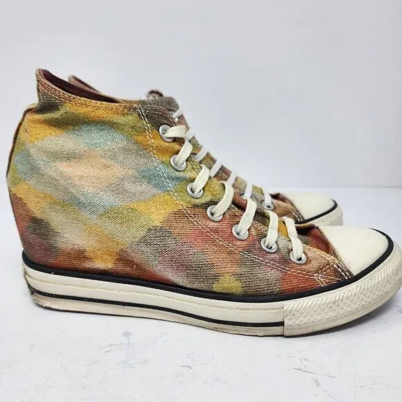 Converse x Missoni Wedge Heel High Top Sparkle Sneakers, Women's 10