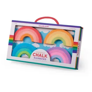 Crocodile Creek Sidewalk Chalk 4pc - Rainbows