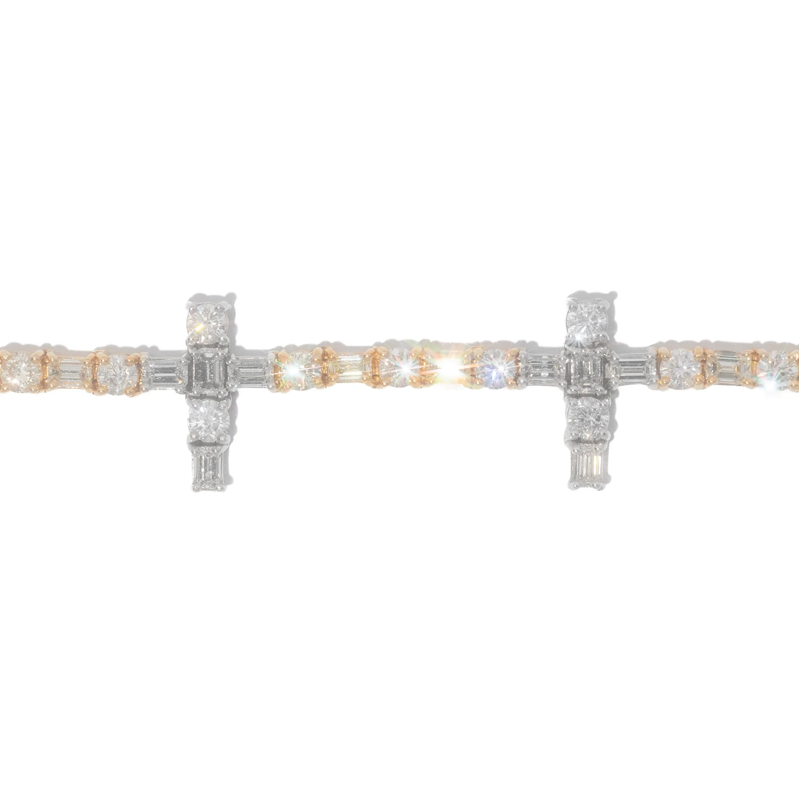 Cross Tennis Bracelet