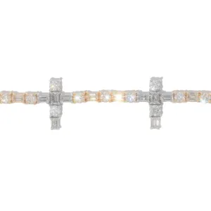 Cross Tennis Bracelet