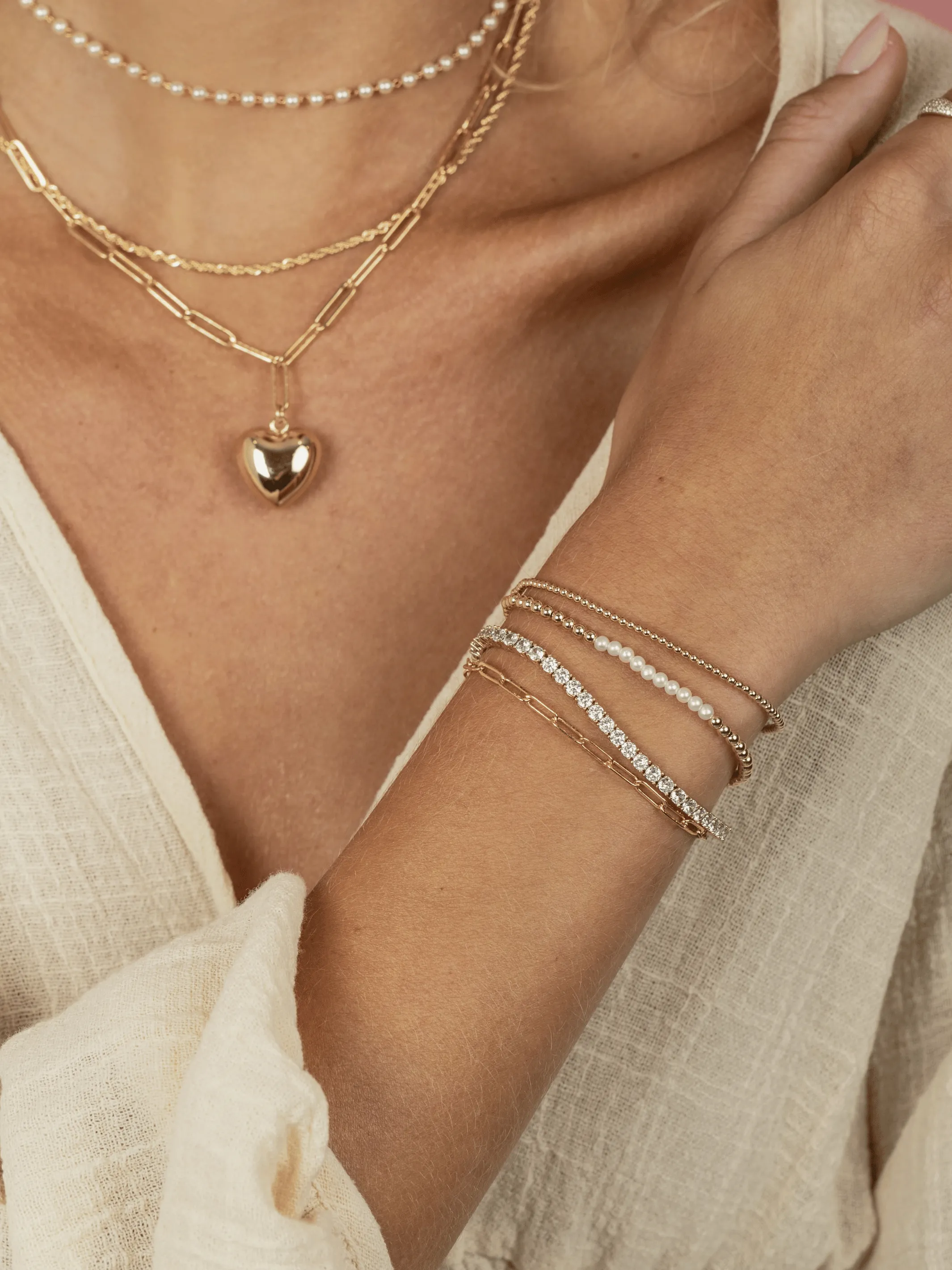 CZ Tennis Bracelet - Large