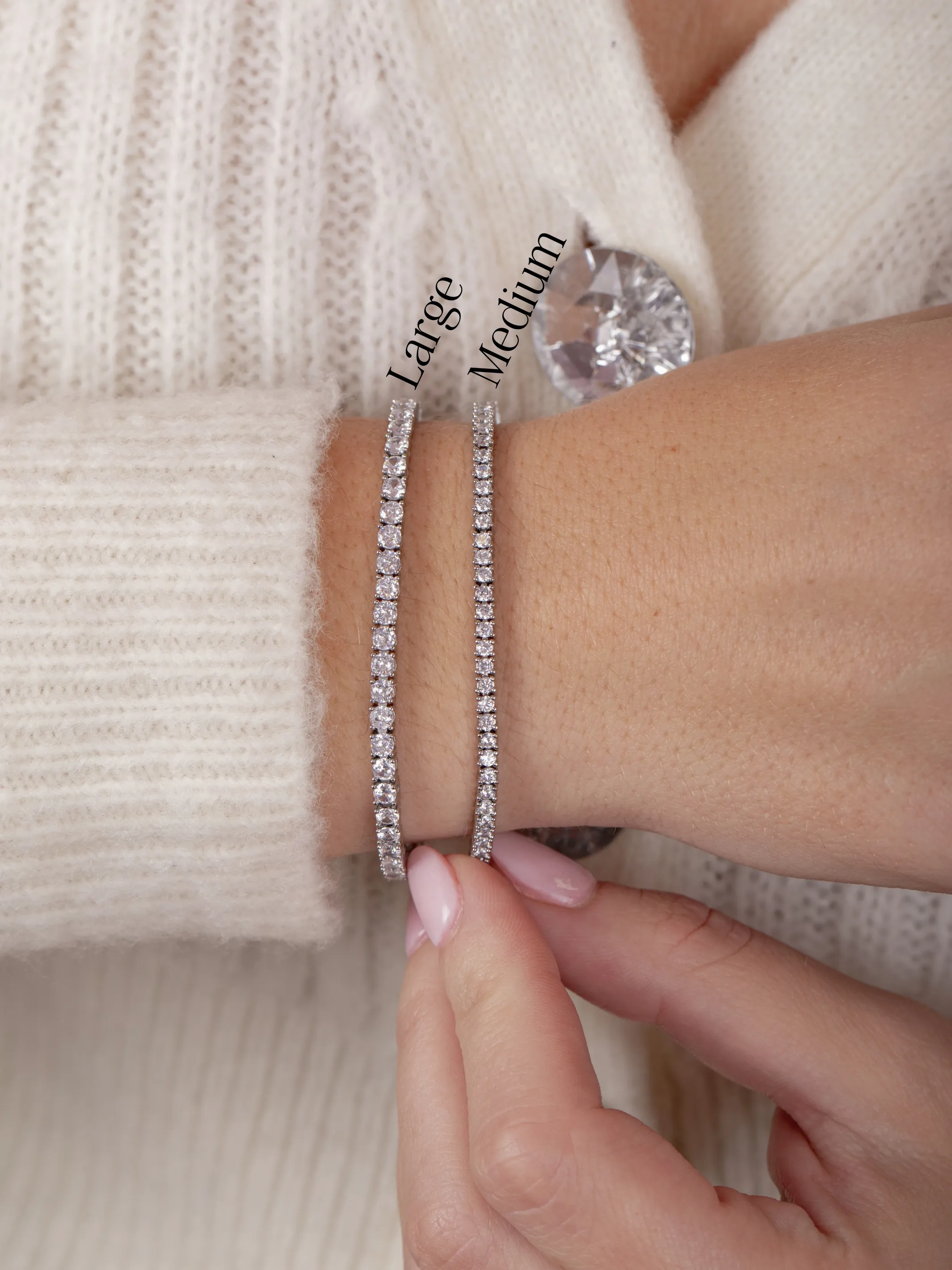 CZ Tennis Bracelet - Large