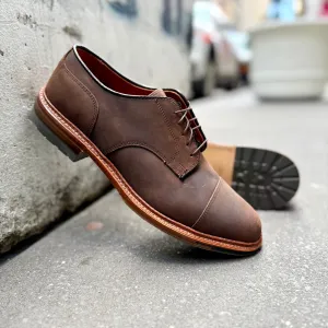 D4519C - Tobacco Chamois Cap Toe Blucher