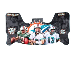 Dan Marino Custom Blackout/Eclipse Visor for Any Full Size Riddell Helmet (Universal Fit) (4)