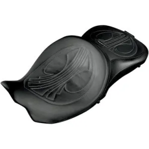 Danny Gray 21-413DAIR Airhawk Longhaul 2-Up XL Seat with Driver Backrest Capability - Drag Stitching