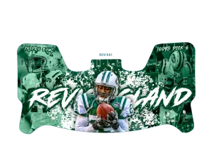 Darrelle Revis Custom Visor for Any Full Size Riddell Helmet (Universal Fit)
