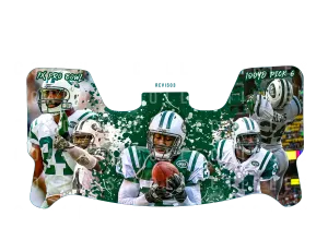 Darrelle Revis Custom Visor for Any Full Size Riddell Helmet (Universal Fit)