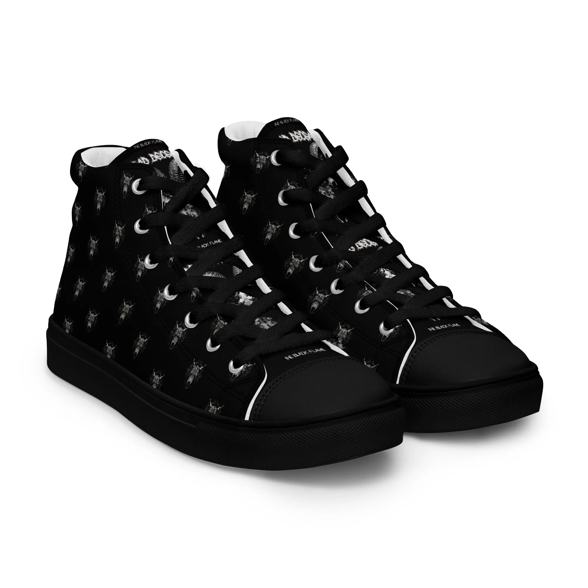 Dead Deceased Men’s high top canvas shoes - Free Delivery! Rock / Metal / Alternative / Gothic shoes - Alternative Apparel Only from Phase B Records.