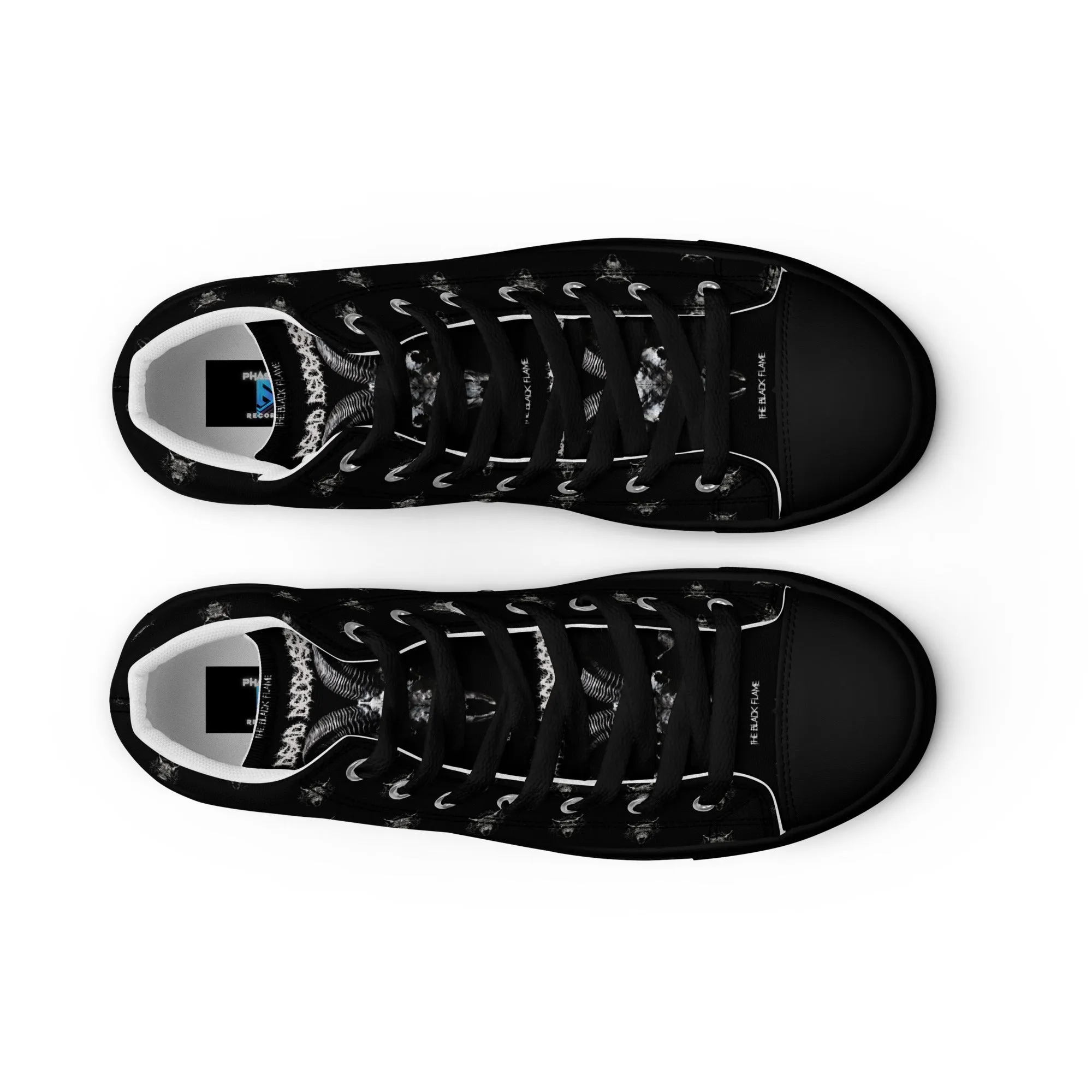 Dead Deceased Men’s high top canvas shoes - Free Delivery! Rock / Metal / Alternative / Gothic shoes - Alternative Apparel Only from Phase B Records.