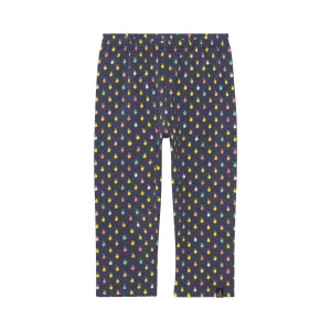 Deux Par Deux Lemon Print Capri Legging