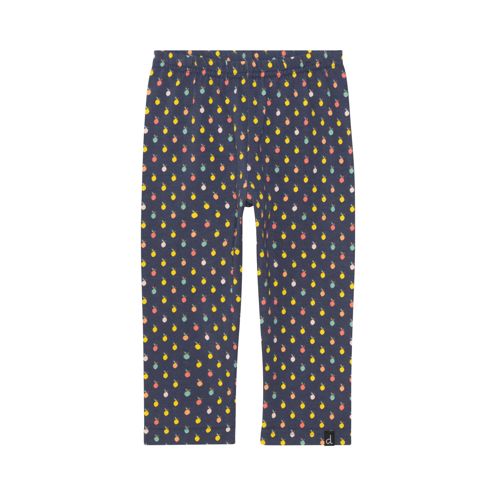 Deux Par Deux Lemon Print Capri Legging