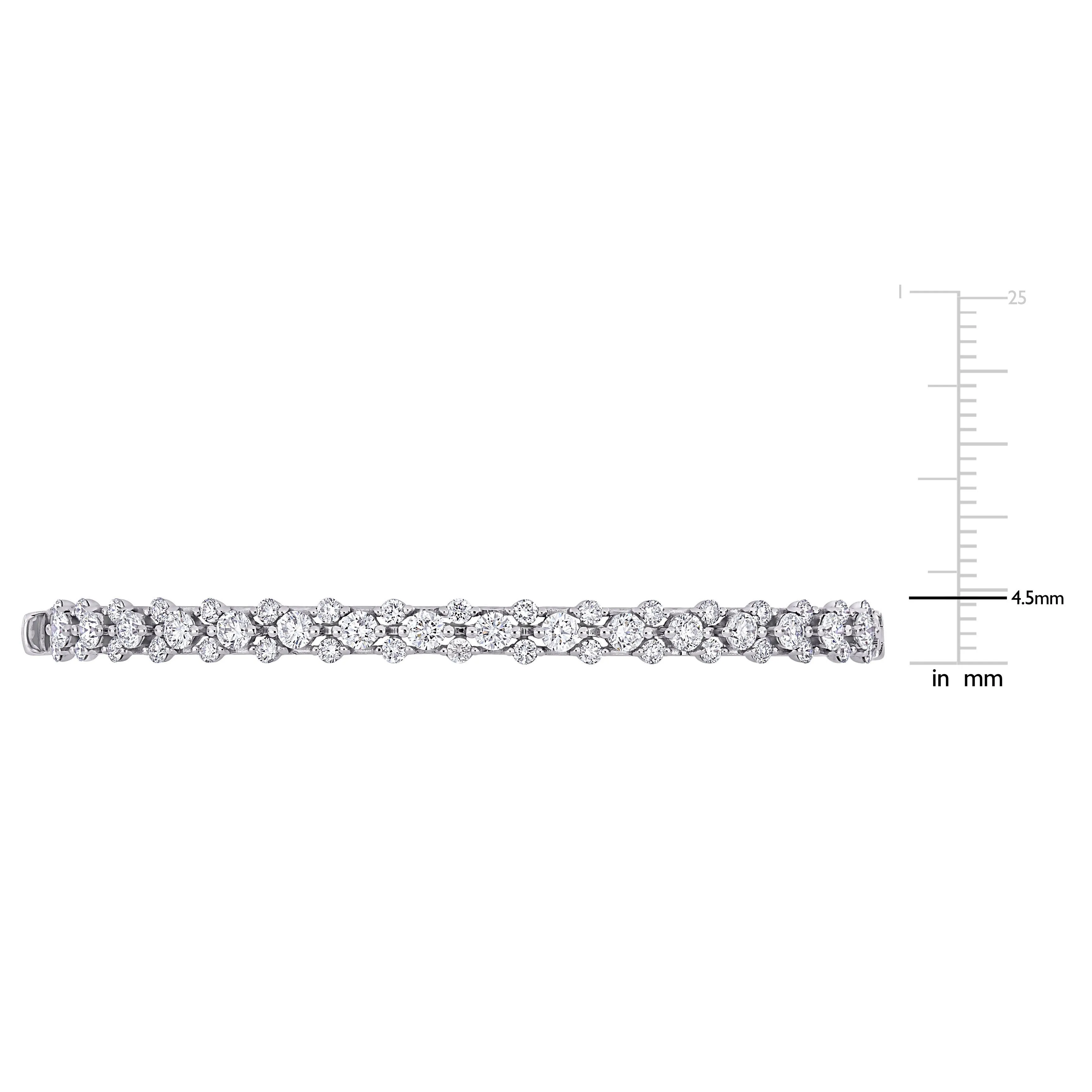 Diamond Half Tennis Bangle