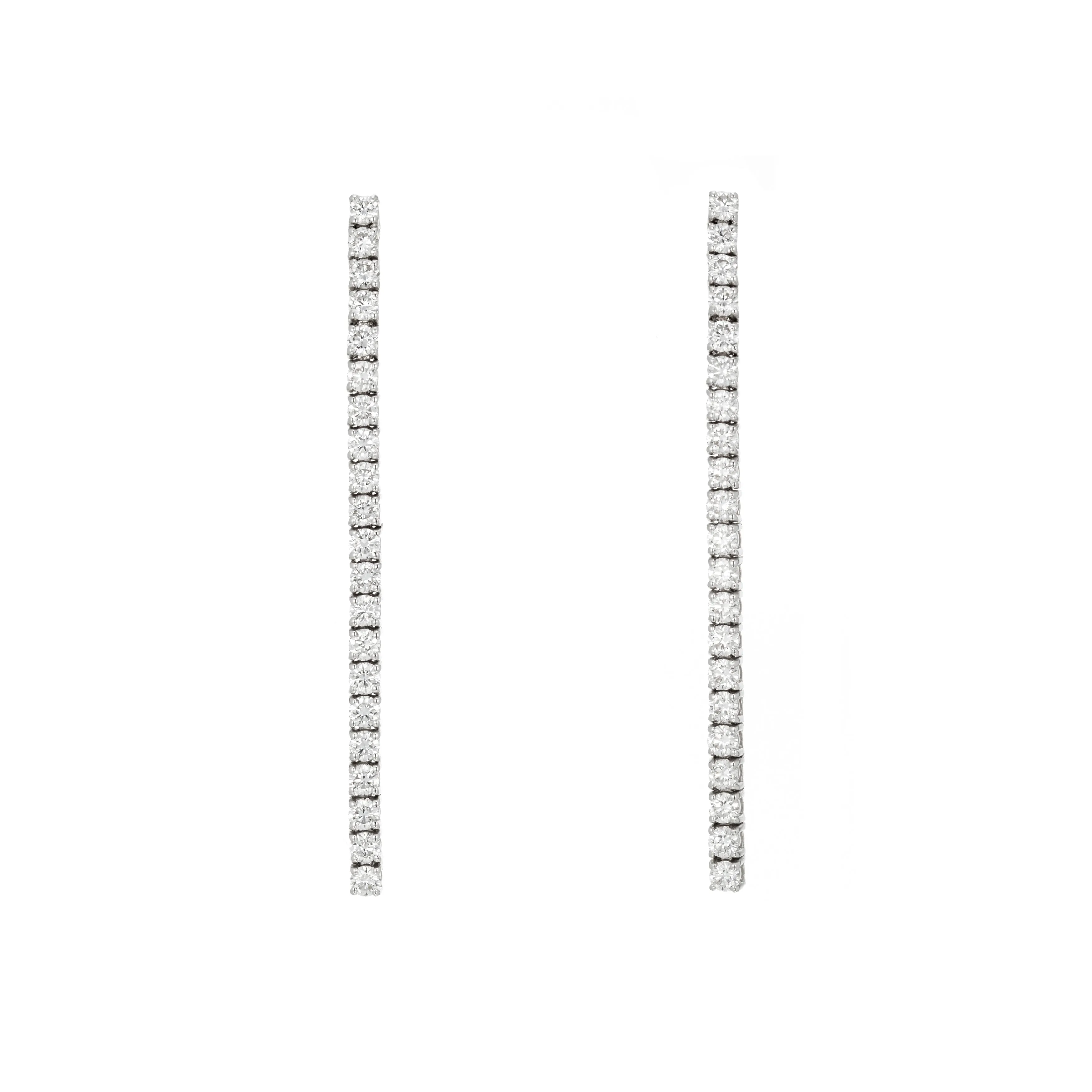 Diamond Tennis Earrings