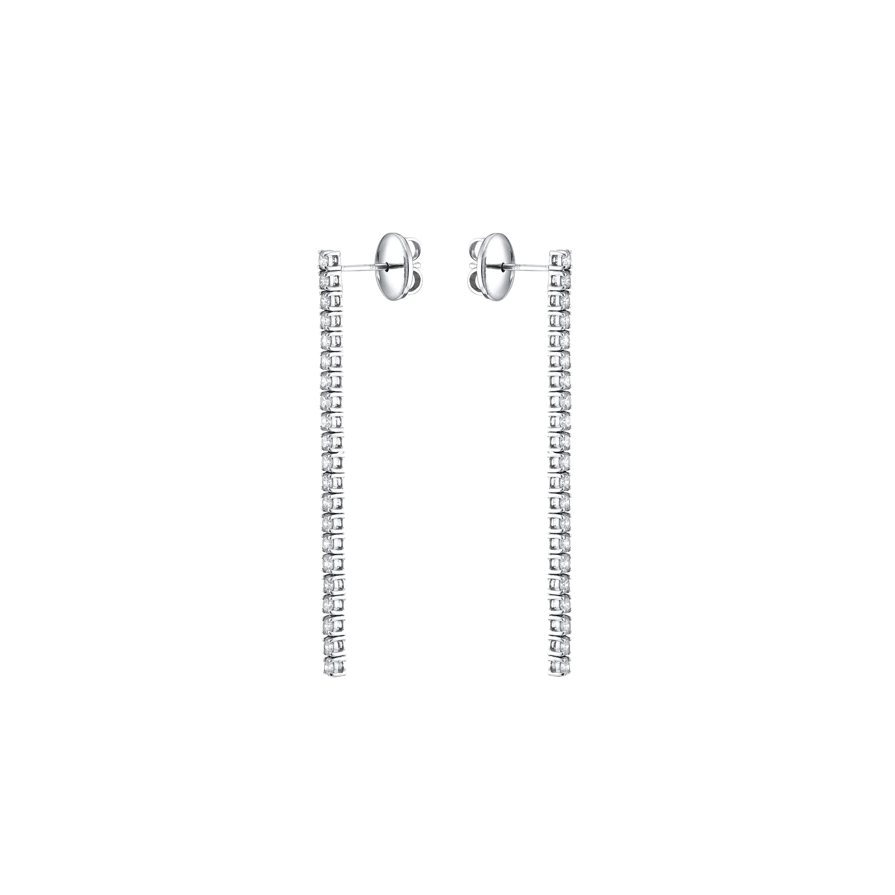Diamond Tennis Earrings