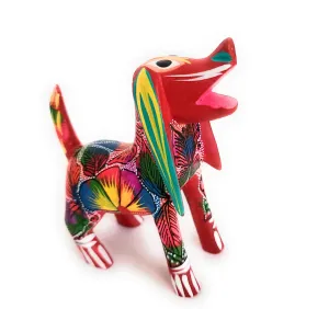 Dog Alebrije  Wood Carving Oaxacan Folk Art