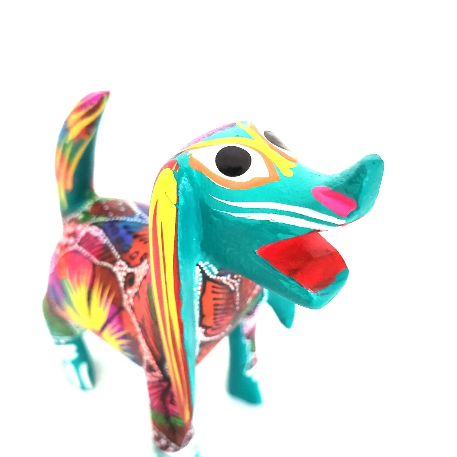 Dog Alebrije  Wood Carving Oaxacan Folk Art