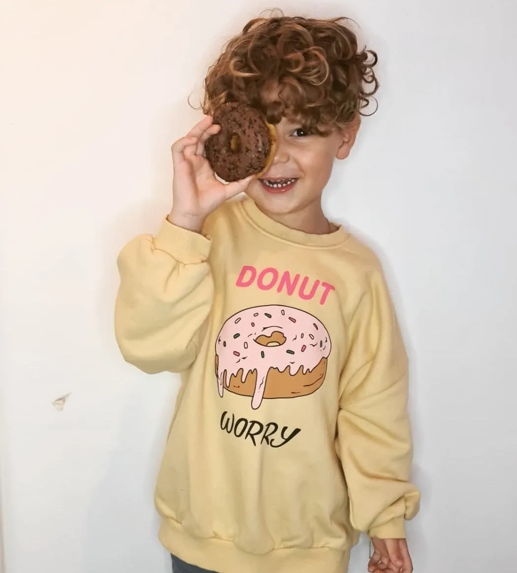 Donut Worry Kids Jumper | Fun & Colorful Design