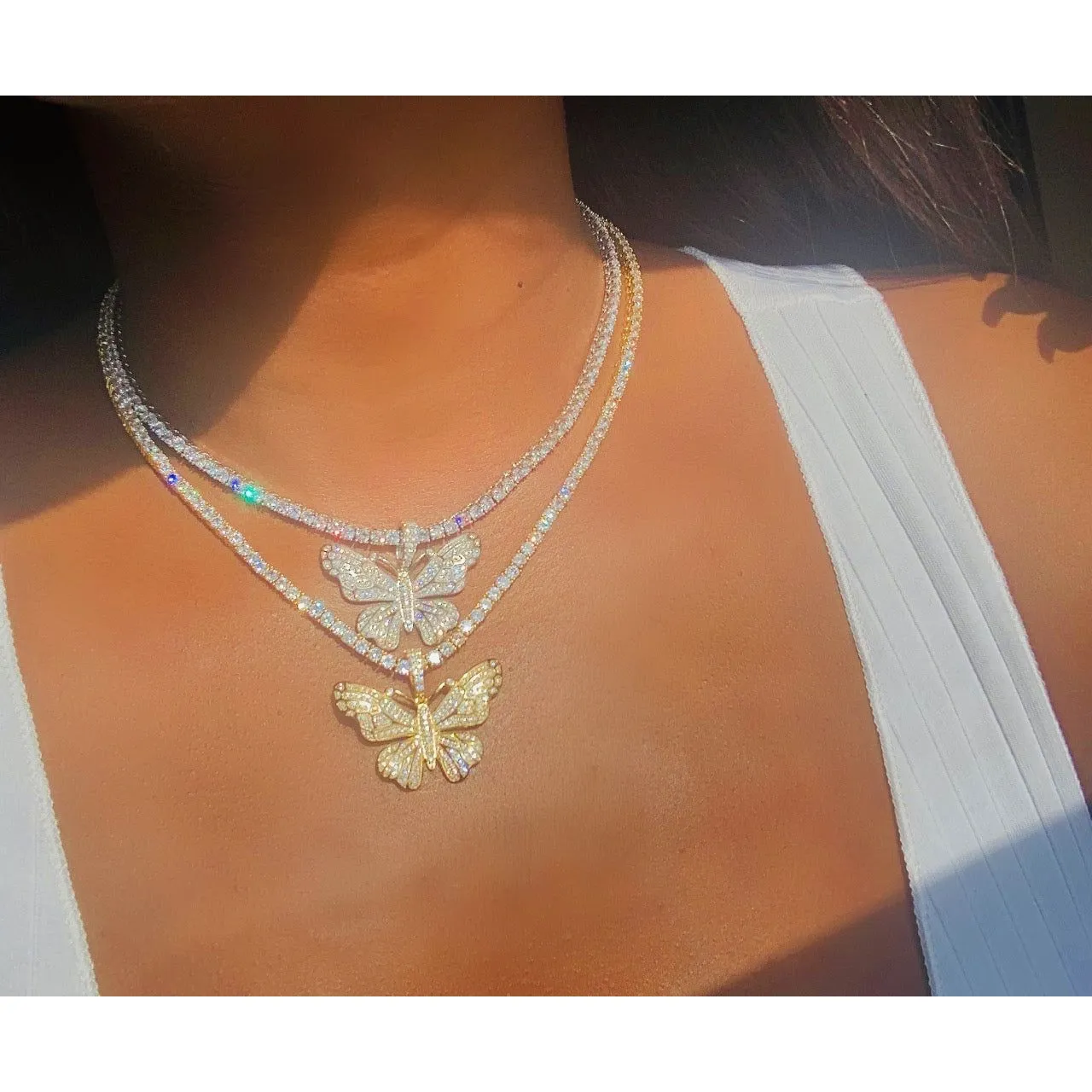 Dreamy Butterfly Tennis Chain