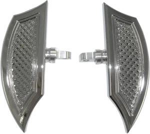 Eddie Trotta Designs TC-557 Mini Folding Passenger Floorboards - Chrome