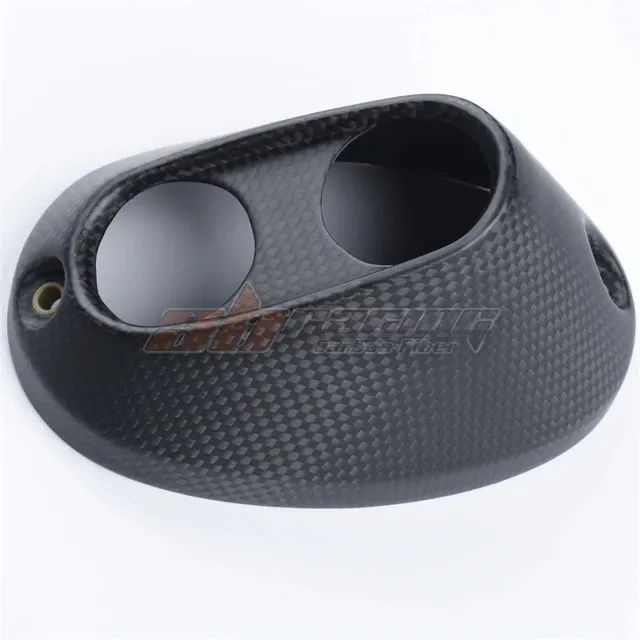 Exhaust Cap Muffler Pipe Cover Fairing Heatshield Trim Cowling For Ducati DesertX 2022 2023 Full Carbon Fiber 100%