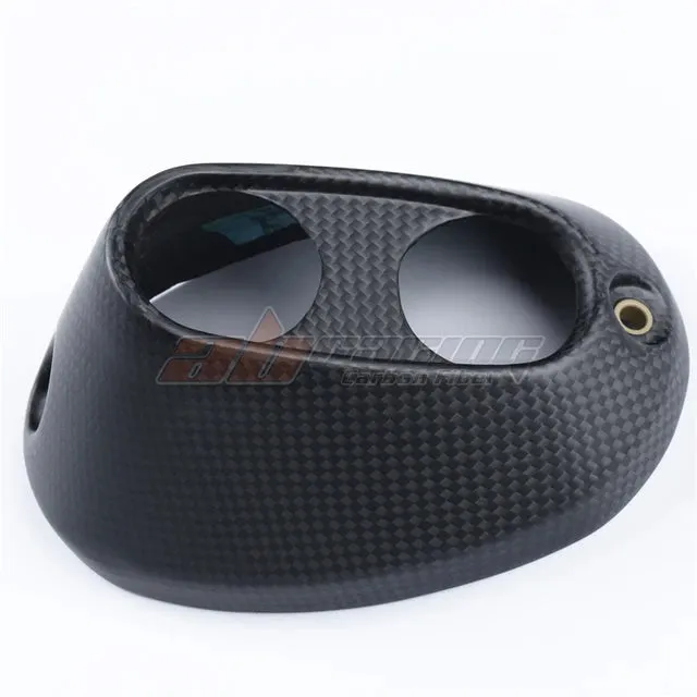 Exhaust Cap Muffler Pipe Cover Fairing Heatshield Trim Cowling For Ducati DesertX 2022 2023 Full Carbon Fiber 100%
