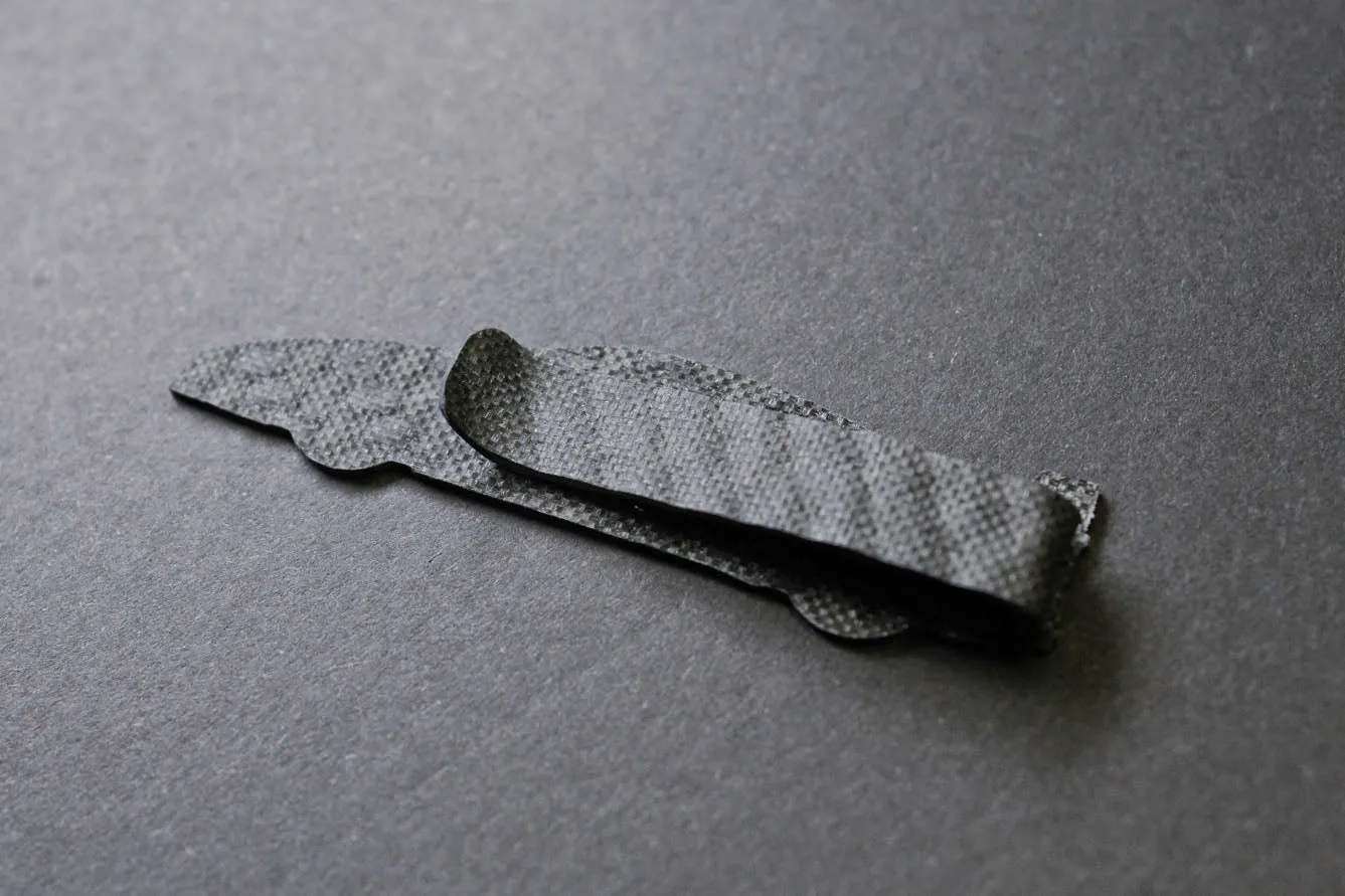 F1 - Carbon fiber tie clip