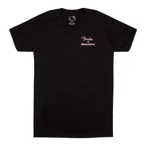 Fender Hello Kitty Back Logo Black Tee Medium