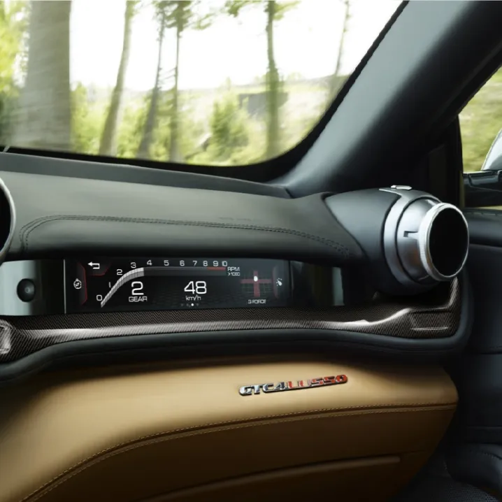 Ferrari GTC4 Lusso Carbon Fiber Dashboard Accents, Air Vent Tubes &/or Center